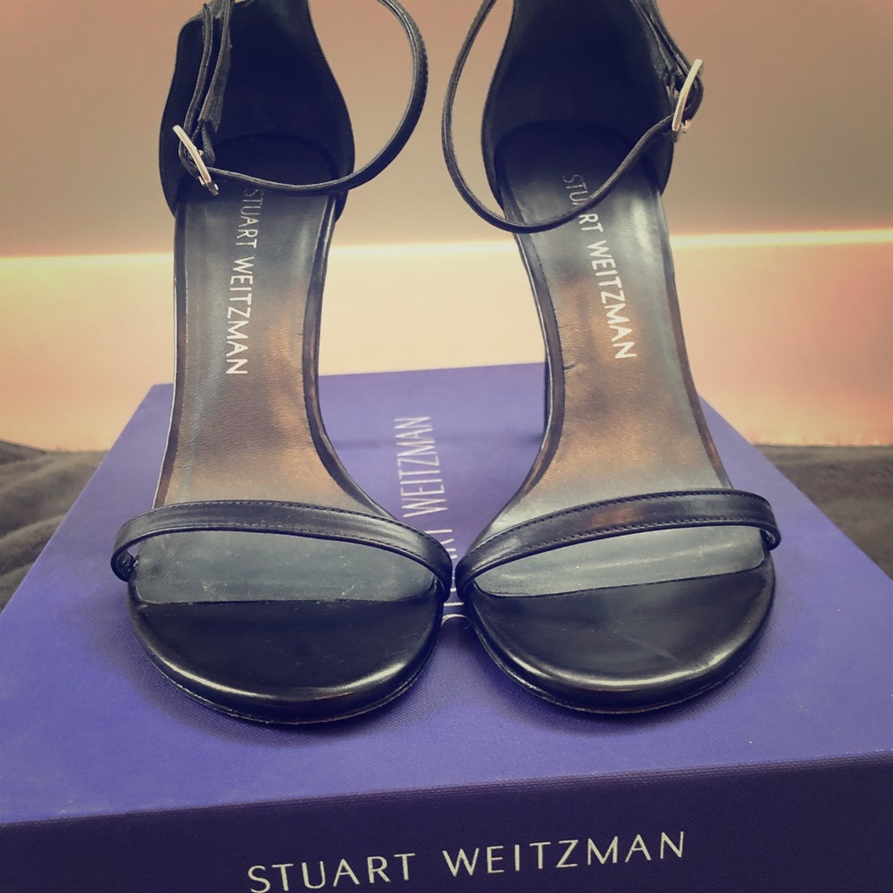Stuart Weitzman Nudistsong Black Calf shoe